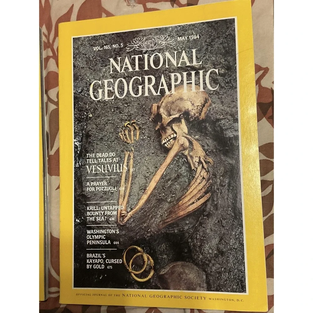 Vintage 1984 National Geographic Magazine Lot Jan May Jul Aug Nov‎ Underground